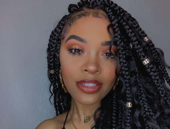 15 Ways To Style Your Bohemian Box Braids