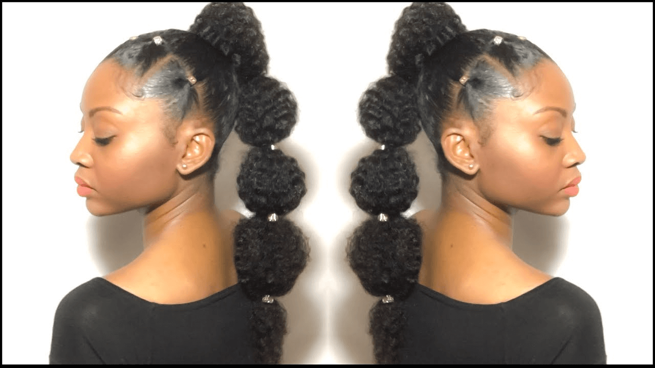 How to do Bubble Braids on Natural Hair